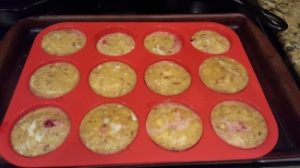 Banana Cherry Custard Muffins Non-Dairy