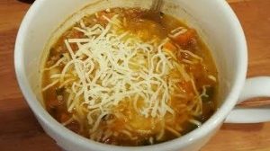 Beef & Bean Chili Soup & Gluten-Free Flaky Biscuits